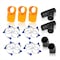 Powertec 4-Inch Dust Collection Fittings Kit w/ Connectors, Blast Gates and Clamps, Three Machine Set-Up 70316 - alternate 1